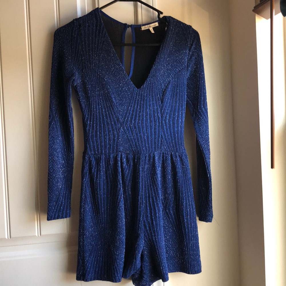 Sapphire blue romper dress
